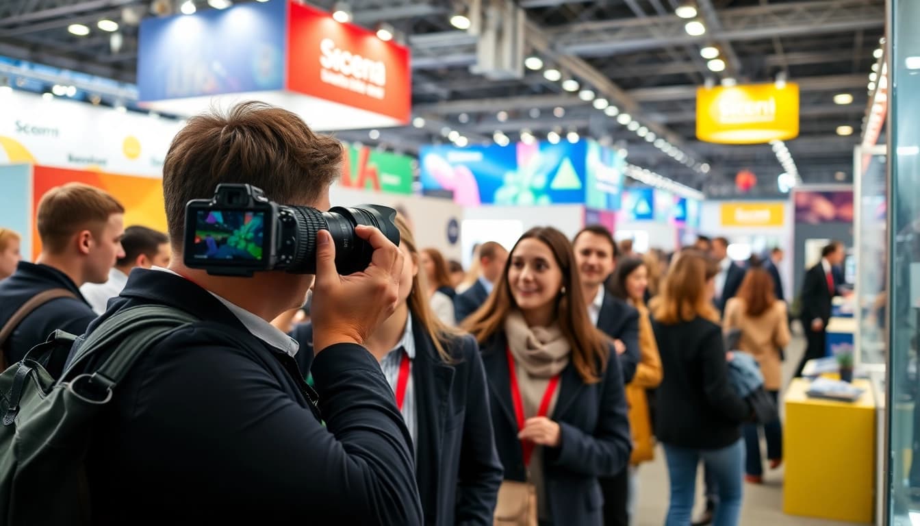 Messefotograf München hält lebendige Momente auf einer Messe in München fest.