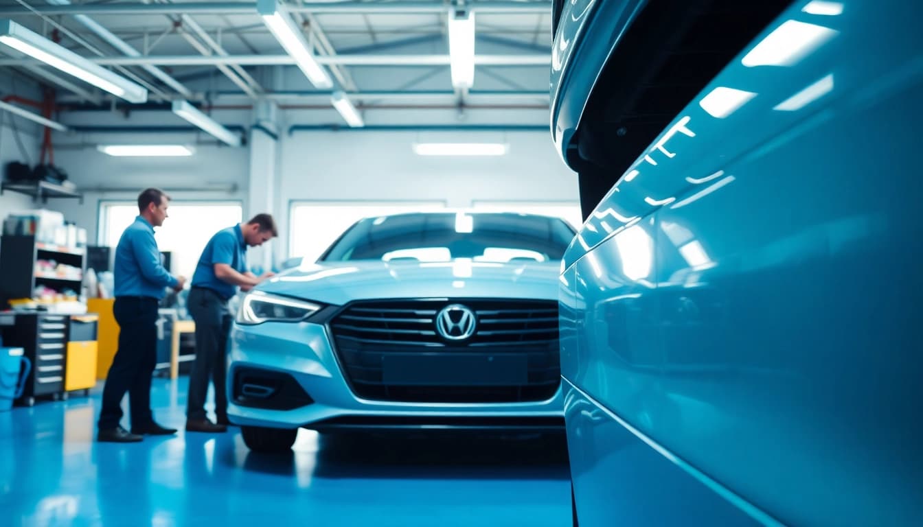 Leasingaufbereitung München: Professional vehicle preparation showcasing cleanliness and detail orientation.