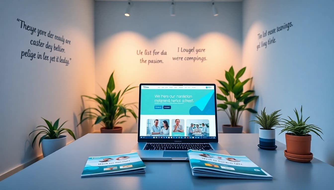 Showcasing a marketing agency's vibrant office focusing on 'werbeagentur pflege' to enhance care services.