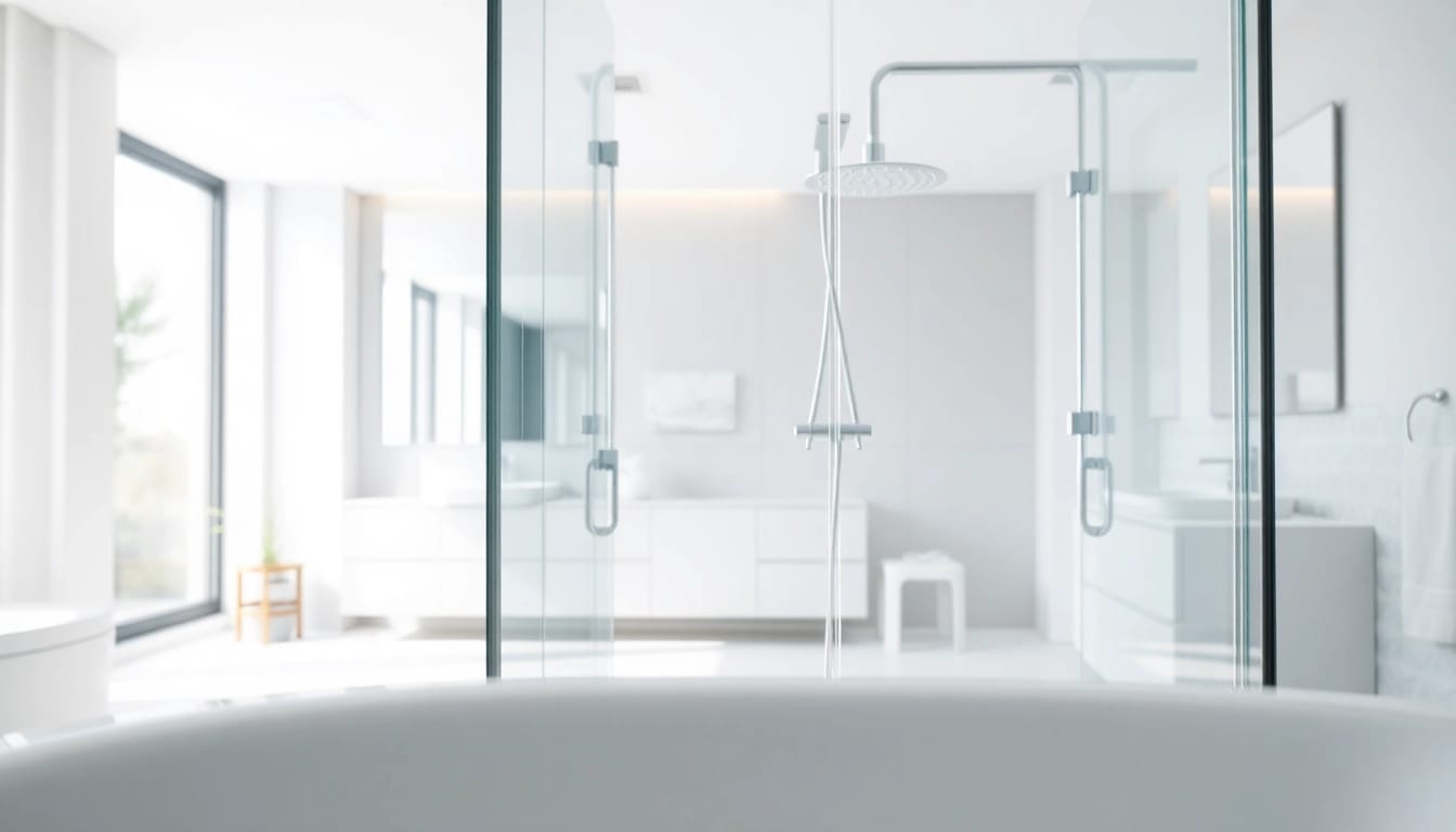 Erlebe den Komfort der sonni Duschkabine 90x90 in einem modernen Badezimmer. stilvolles Design und helle Farben.