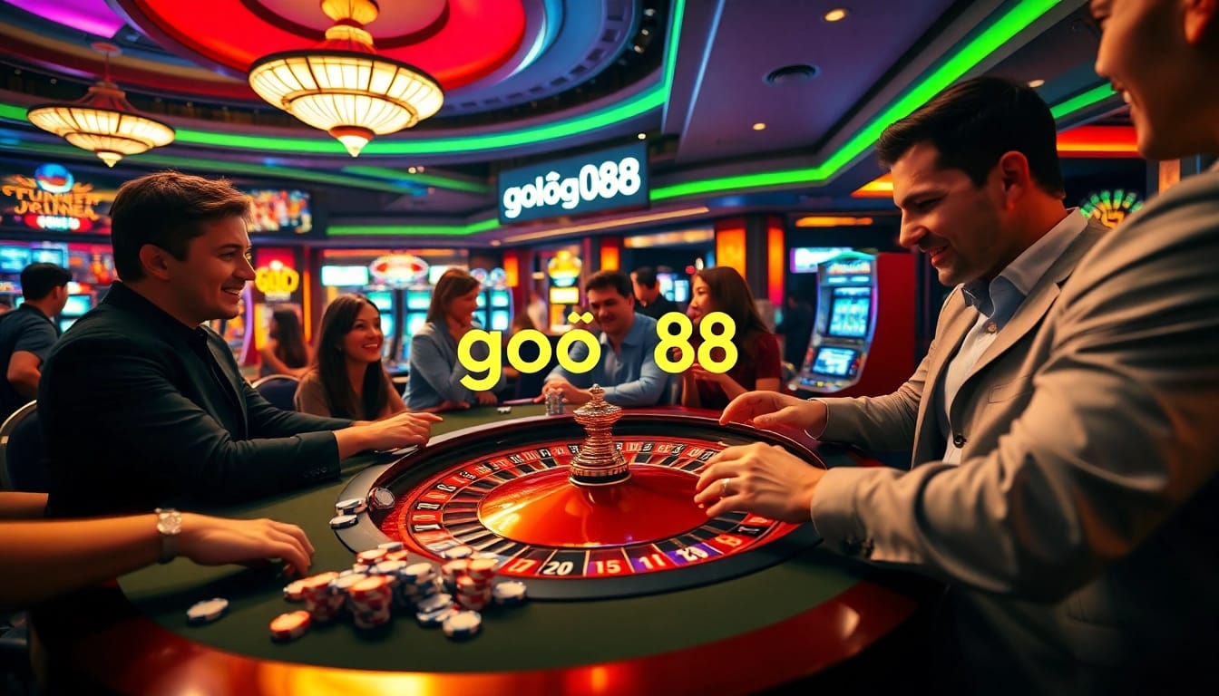 Experience the thrill of goôg88 as players engage with live casino action, showcasing the excitement of gambling.