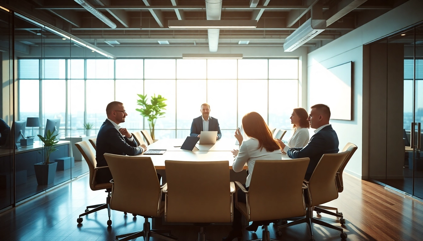 Headhunter IT unterstützt IT-Profis in einem modernen Büro bei der Rekrutierung.