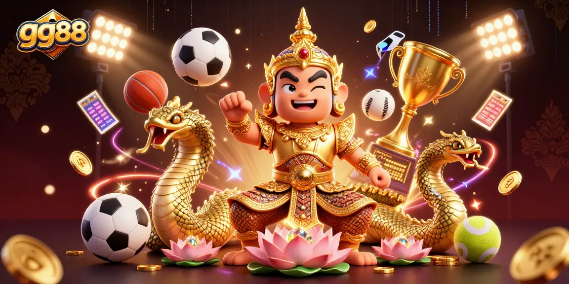 Experience thrilling game action at GG88 with vibrant colors and dynamic sports elements.