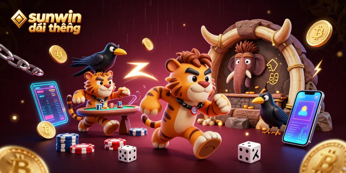 Experience thrilling gameplay at sunwin đổi thưởng with unique prehistoric casino elements and vibrant crypto graphics.