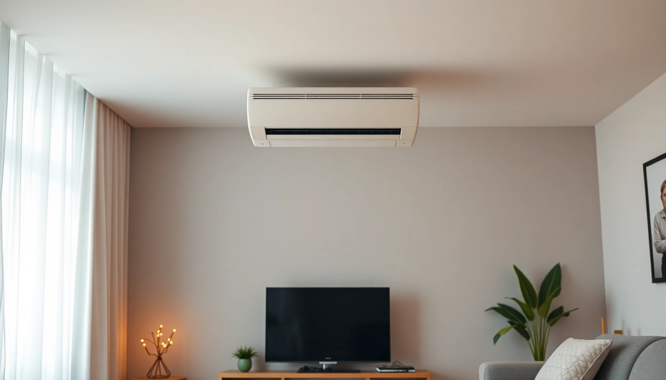 Klimaanlage kosten transparent dargestellt in modernem Wohnraum mit harmonischem Licht und klaren Linien.