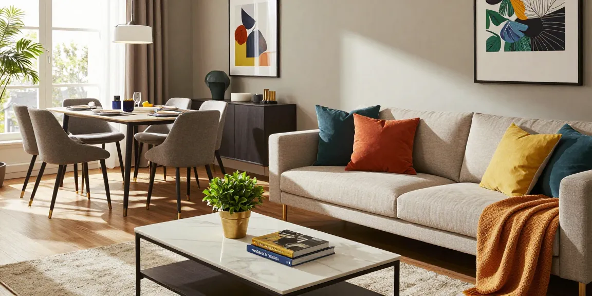 Stilvolles Wohnzimmer mit zeitgenössischen Möbeln, ideal für möbel deutschland online kaufen.