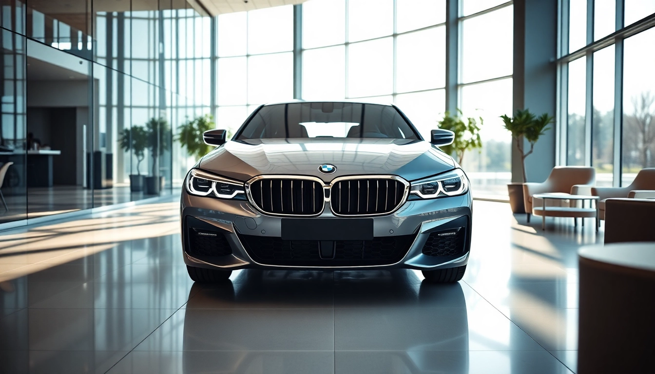 BMW kaufen: Luxuriöser BMW in modernem Showroom