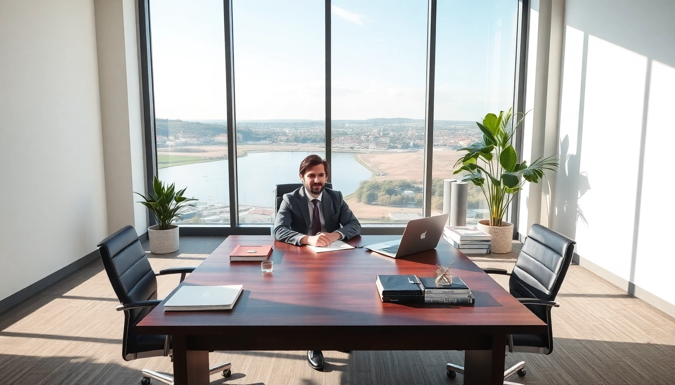 Headhunter Saarbrücken in einem eleganten Büro-Setting, das Professionalität und Expertise ausstrahlt.