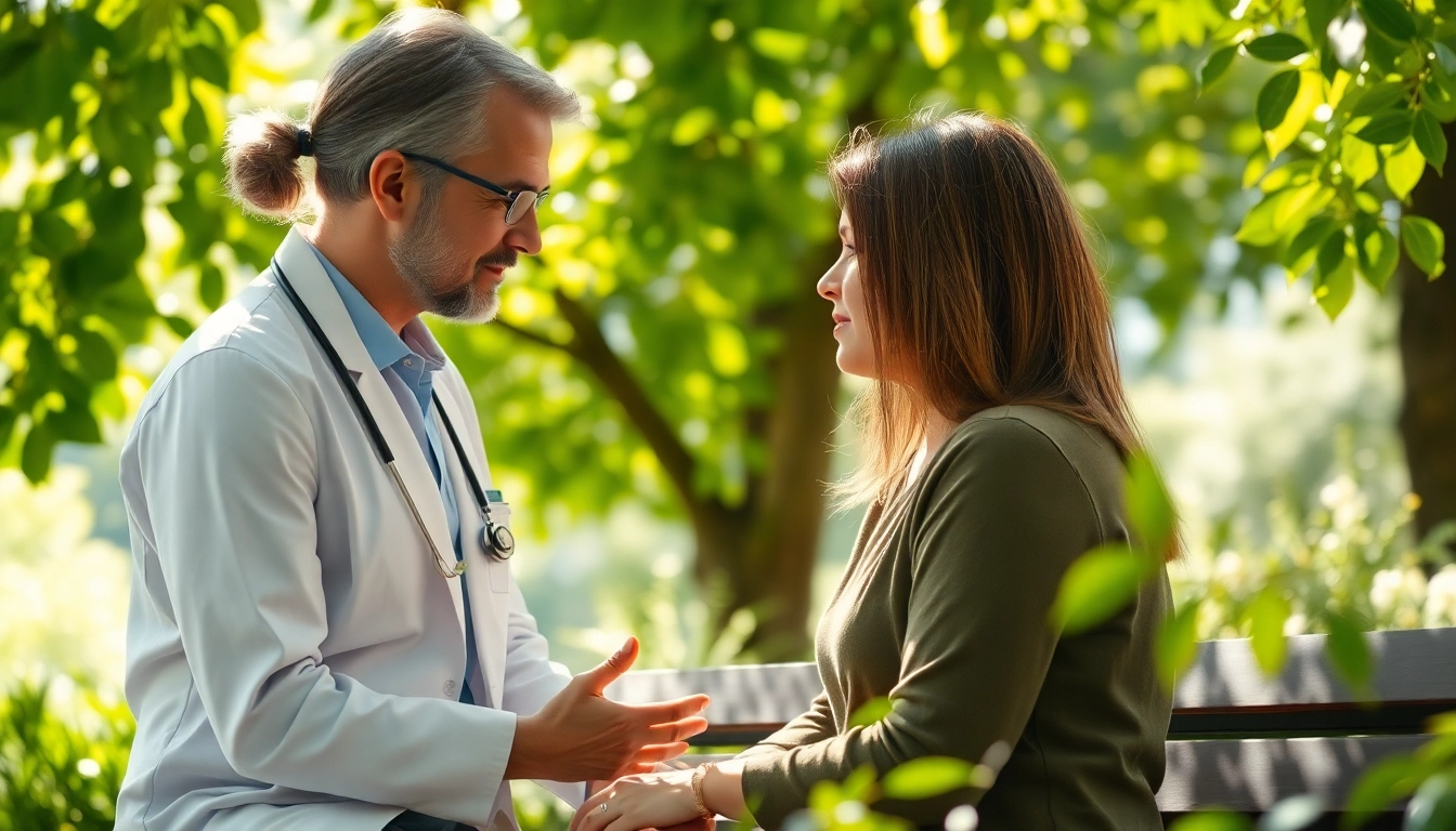 Enhance emotional wellbeing through therapy in a serene outdoor environment.