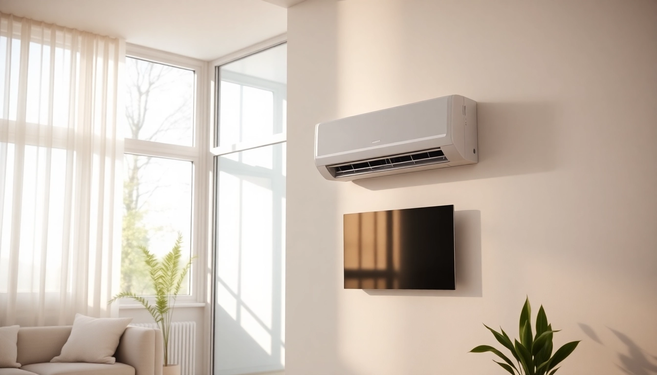 Shop for Klimaanlagen kaufen featuring modern units in stylish home settings.
