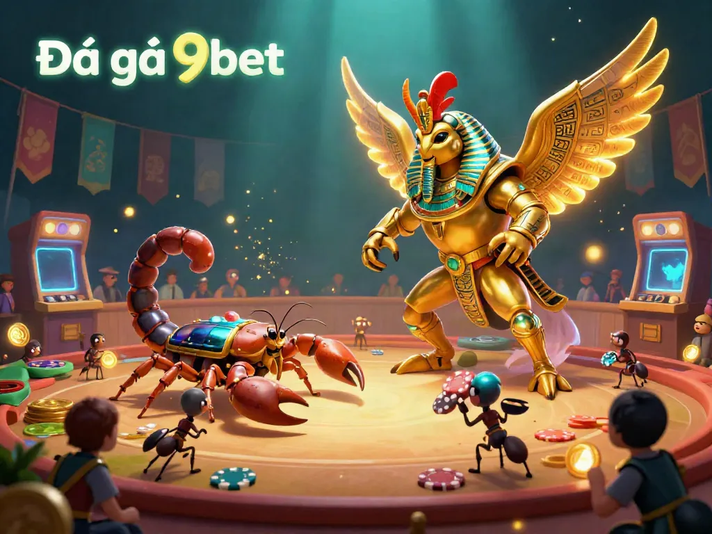 Experience intense cockfighting action at Đá gà 9bet with vibrant characters and thrilling game elements.