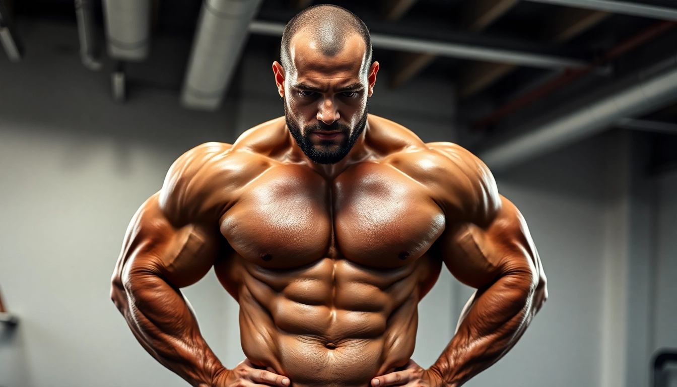 Professionelle Fitnessaufnahme mit Unique Pharma Steroids für Muskelaufbau