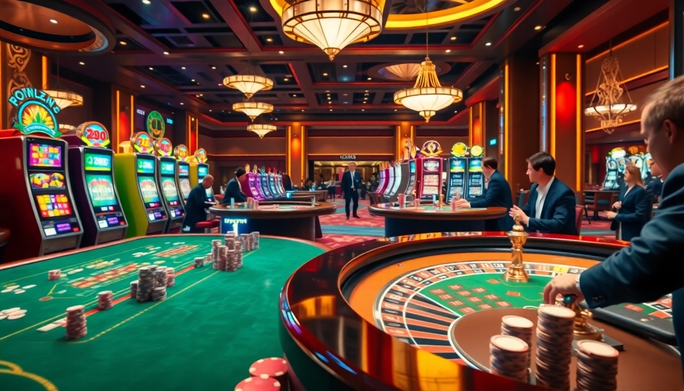 Action-packed casino scene showcasing c168 tables and vibrant gameplay atmosphere.