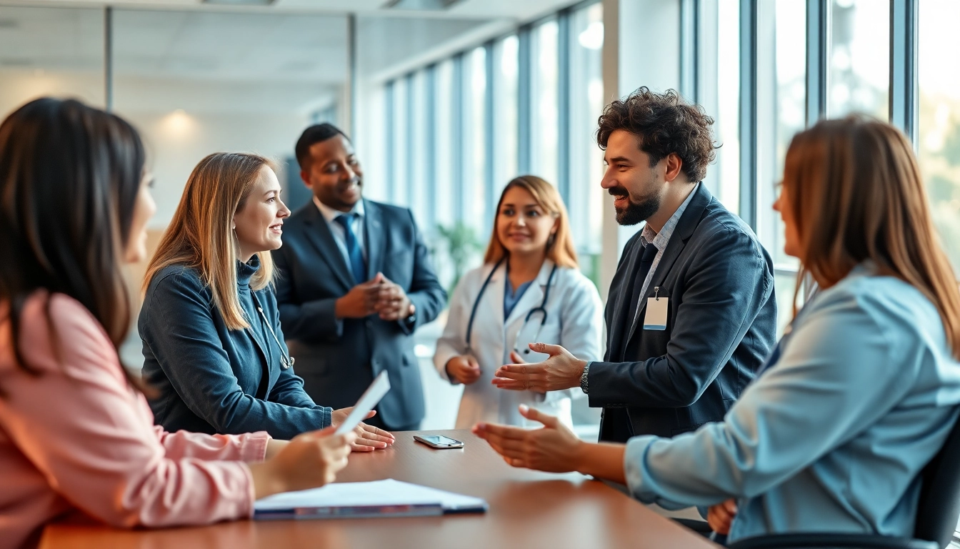 Optimize your strategies for personalgewinnung in der pflege with a diverse team of healthcare professionals collaborating.