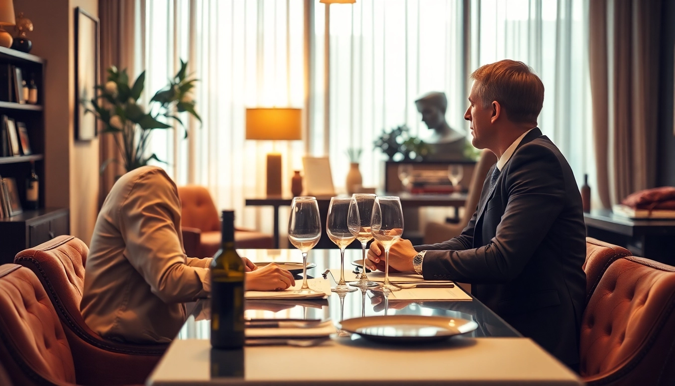 Headhunter Gastronomie - Professioneller Austausch in einem eleganten Ambiente.