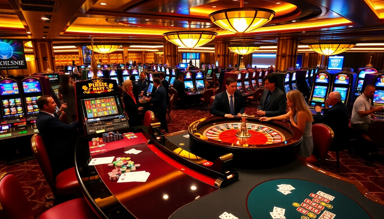 Players enjoy high-stakes games at a luxurious casino featuring a Plagiatstester for integrity assurance.