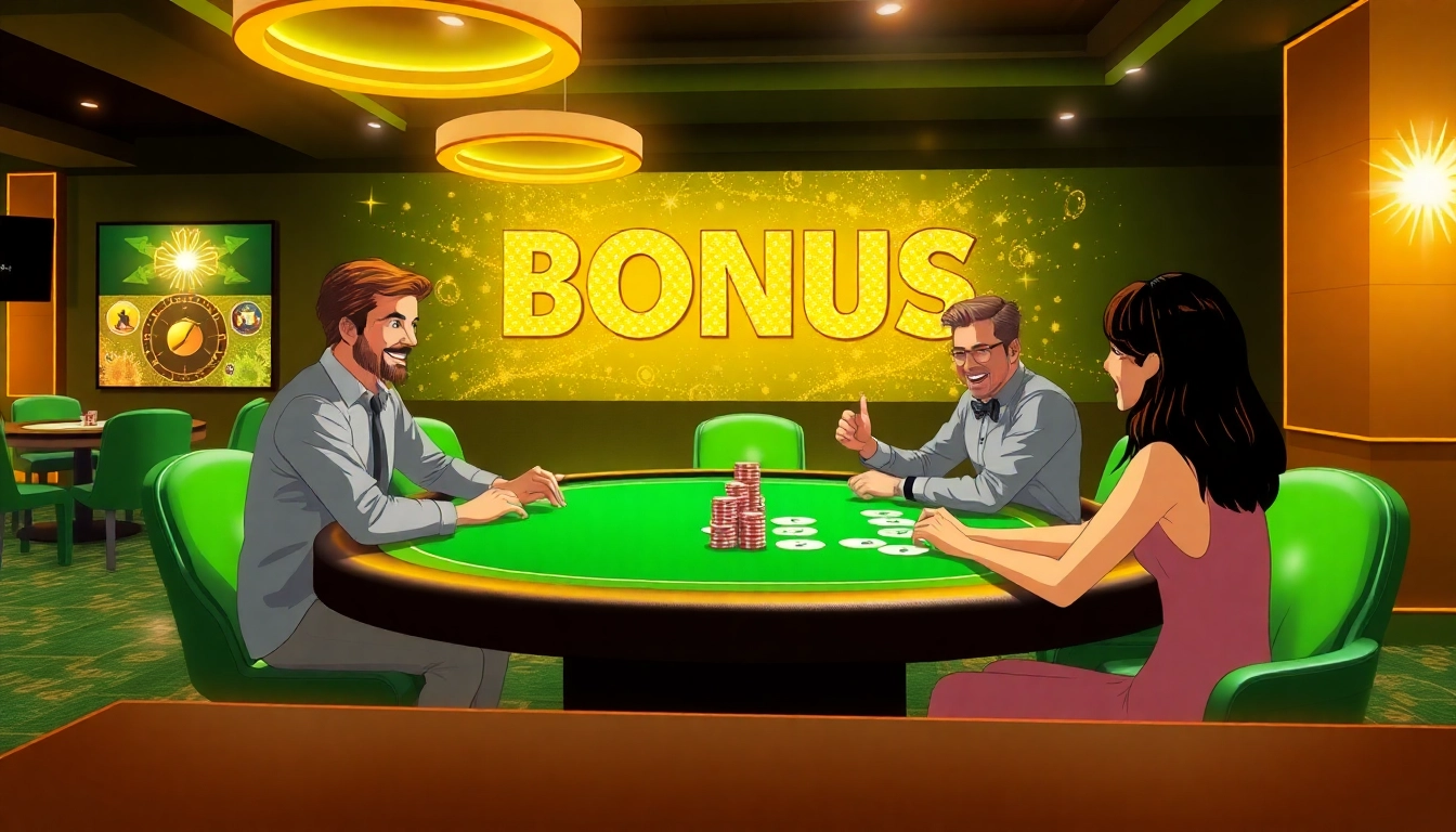 Erleben Sie den besten online casino schweiz bonus in einem lebendigen virtuellen Casino Ambiente mit Spielern und Bonusvergnügen.