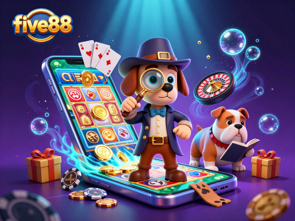 Discover exciting gaming action at five88 with thrilling characters and vibrant casino visuals.