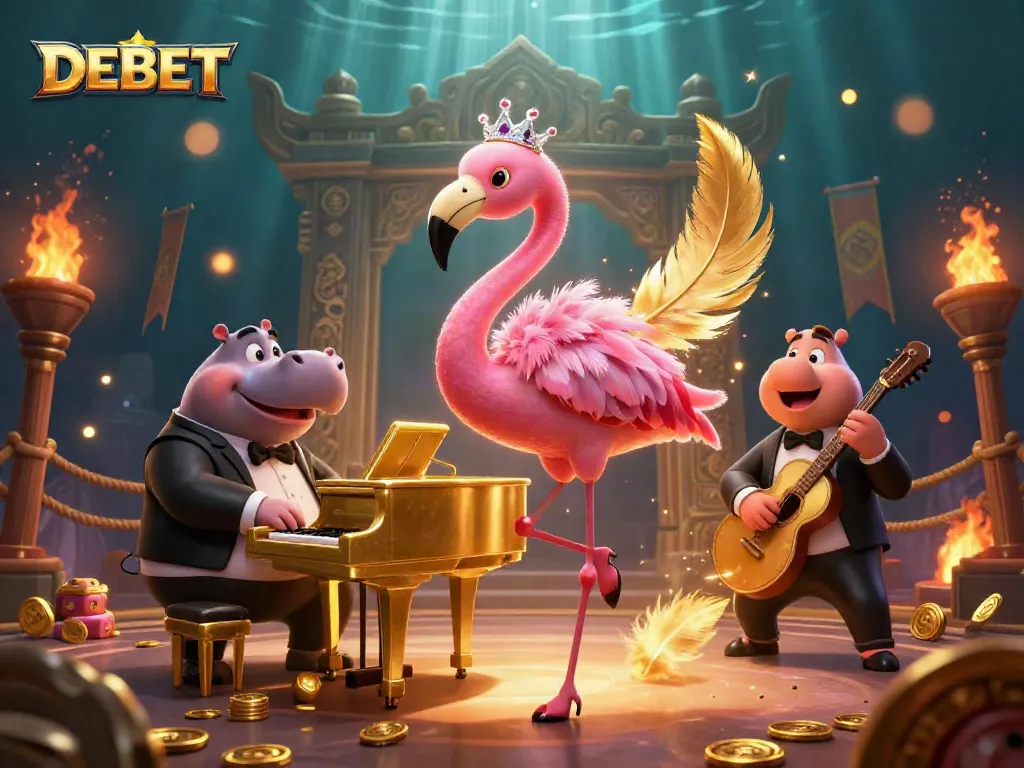 Engage in thrilling gameplay at DEBET with vivid 3D casino elements and characters.