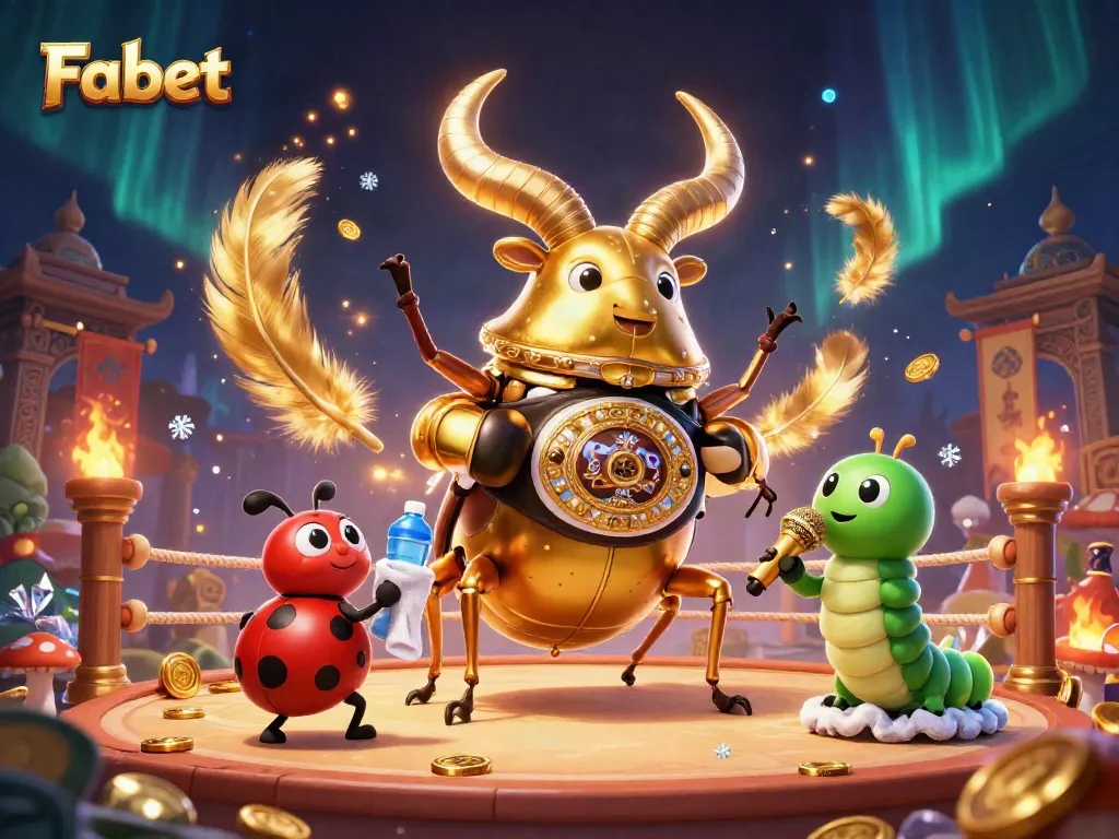 Experience thrilling betting action with Fabet's vibrant 3D casino scene featuring energetic characters!