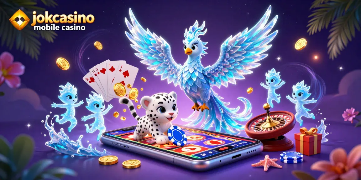 Experience excitement with jokacasino mobile casino as the ice phoenix and playful sprites enhance gameplay.
