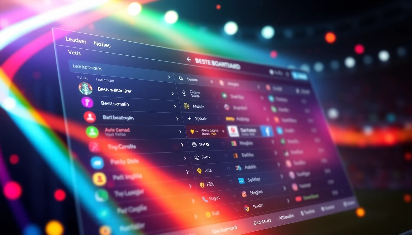Highlight the beste wettanbieter with an engaging digital sports betting leaderboard showcasing top scores and rankings.