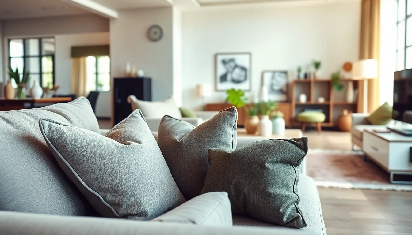 Möbelzubehöranbieter in einem stilvollen Wohnraum mit eleganten Accessoires.