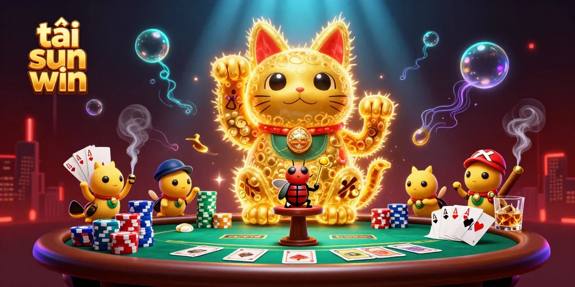 Spin and win with tải sun win at the vibrant virtual casino, featuring colorful poker elements!