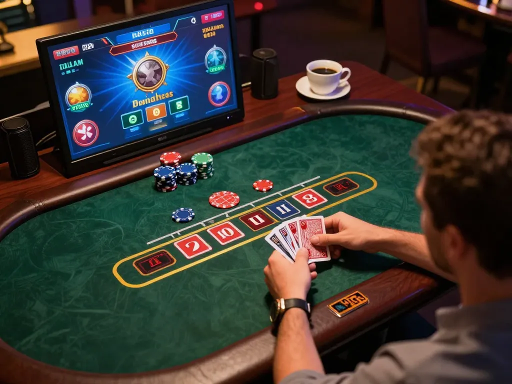Play blackjack online at RR88, showcasing exciting gameplay and strategic decisions.