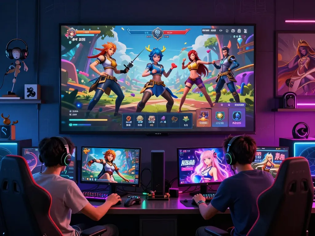Exciting gaming session showcasing diverse avatars in an adult game sex context, featuring interactive options and colorful atmosphere.