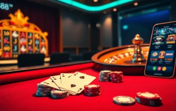 Experience the thrill of U888 online gambling with vibrant casino visuals.