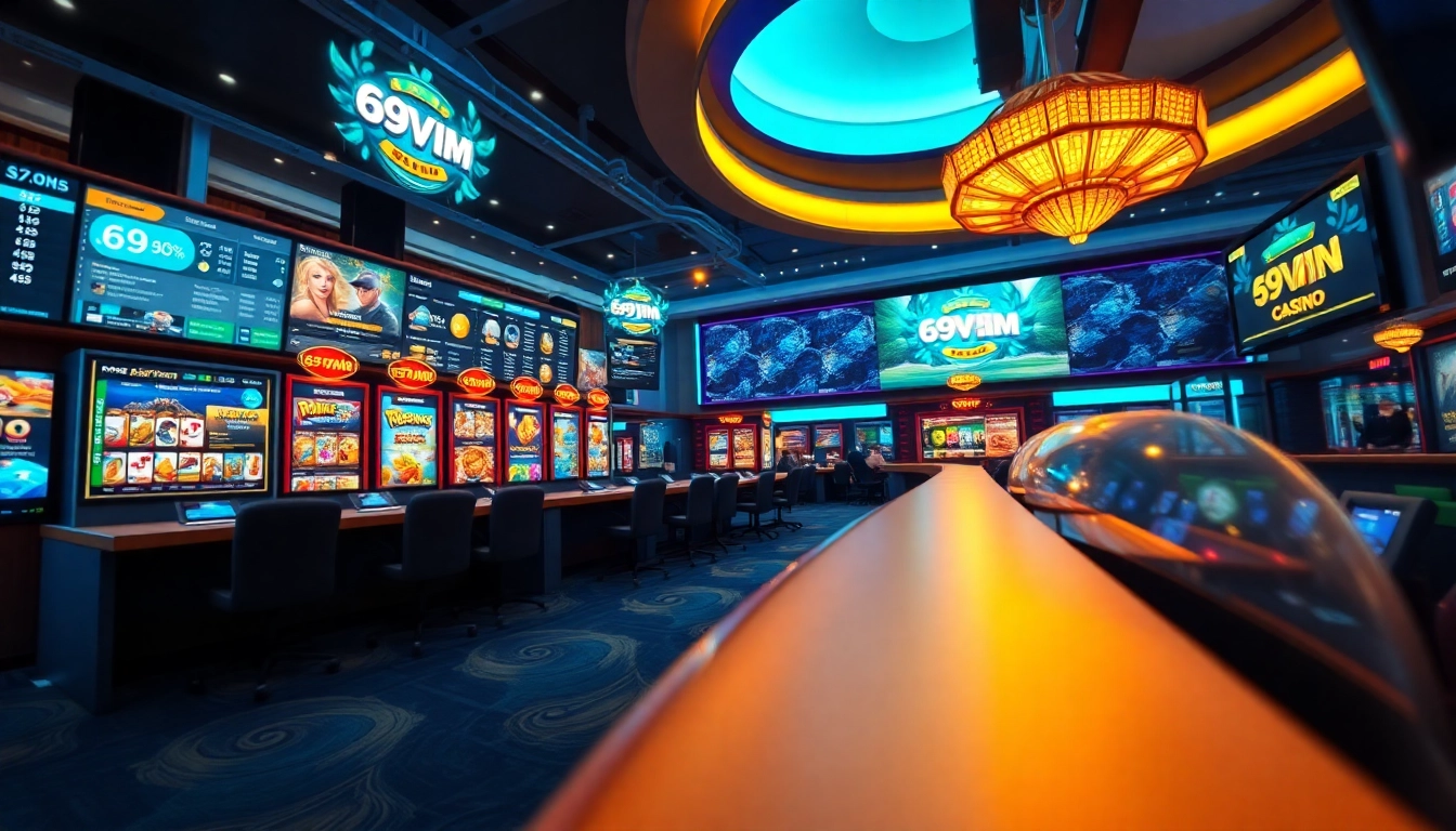 69VN.COM showcases a modern online casino interface with vibrant games and promotions.