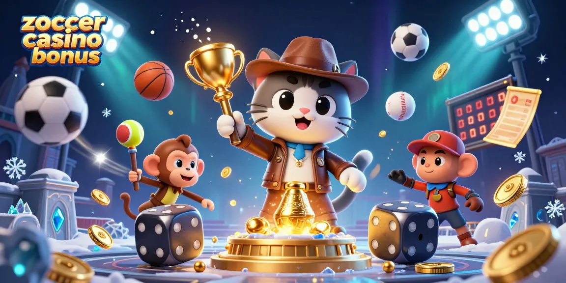 Discover exciting bonuses in the vibrant world of zoccer casino bonus with this dynamic illustration.