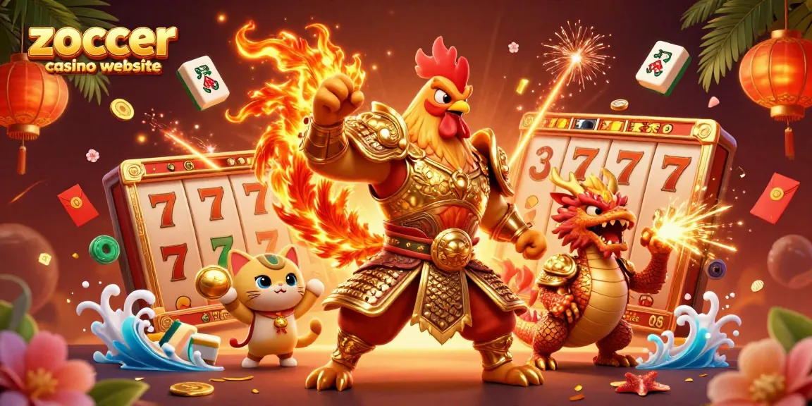 Experience the vibrant action of zoccer casino website with engaging slot games in a colorful 3D scene.